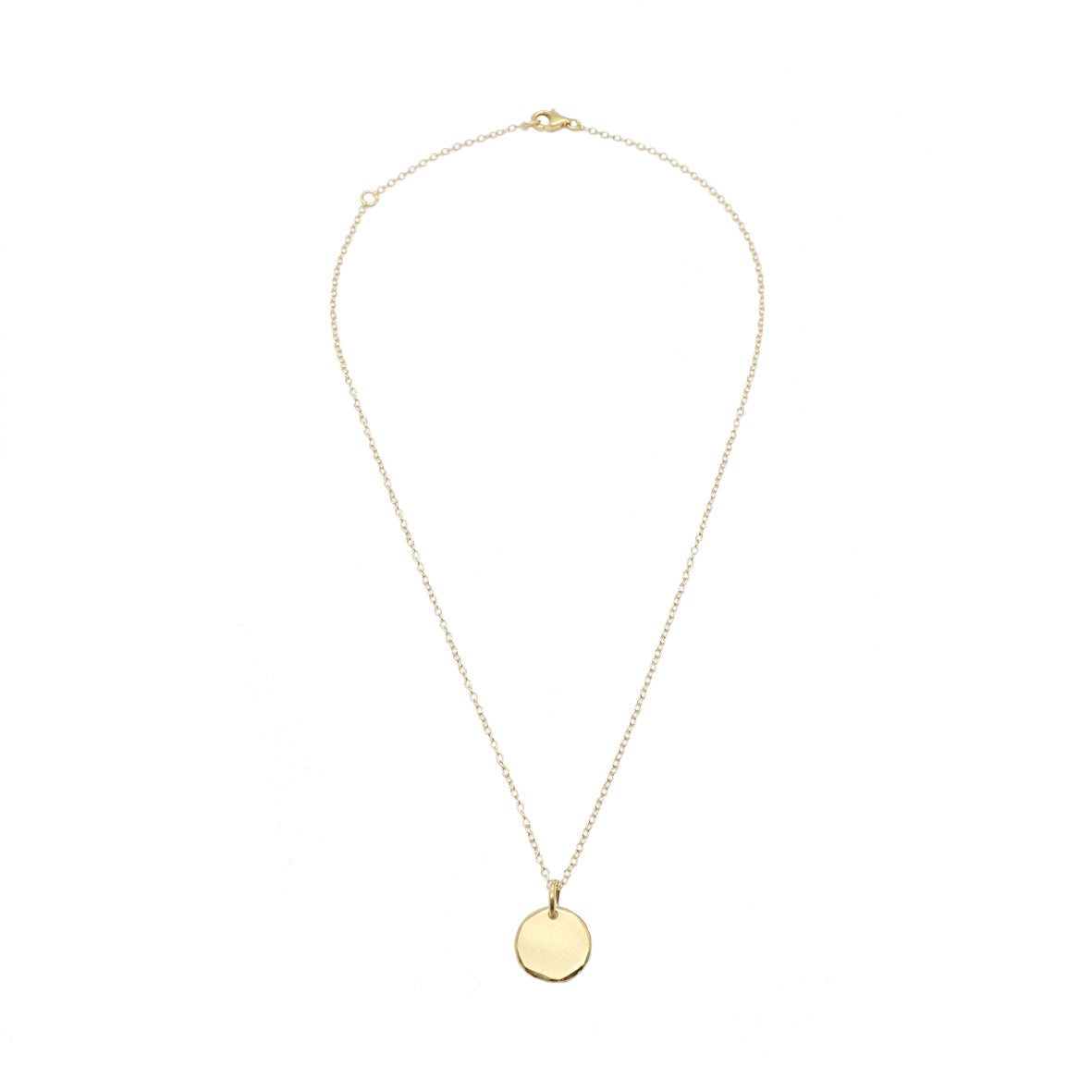 POLYGON DISC Necklace Gold